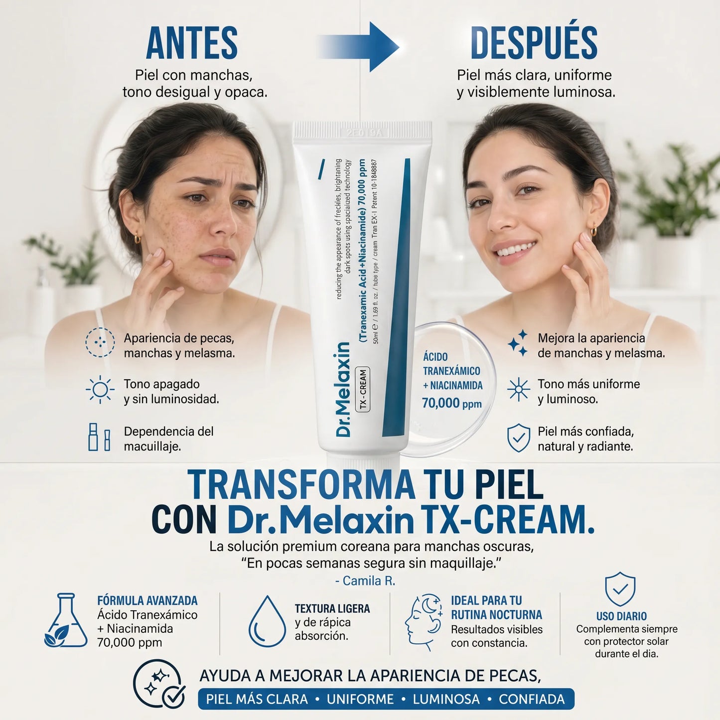 DR MELAXIN TX CREAM + OBSEQUIO