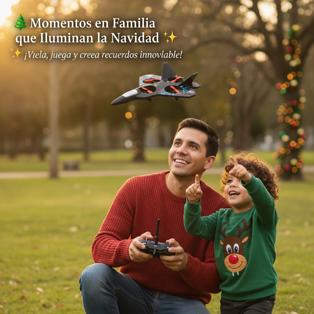 Avión con Control Remoto LED – Fácil de Usar. Súper Divertido. Para Todas las Edades