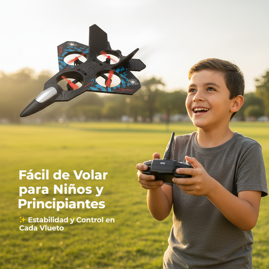 Avión con Control Remoto LED – Fácil de Usar. Súper Divertido. Para Todas las Edades
