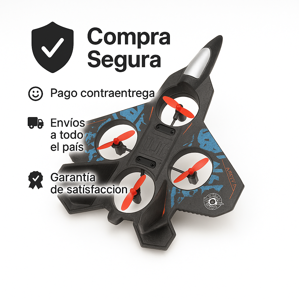 Avión con Control Remoto LED – Fácil de Usar. Súper Divertido. Para Todas las Edades