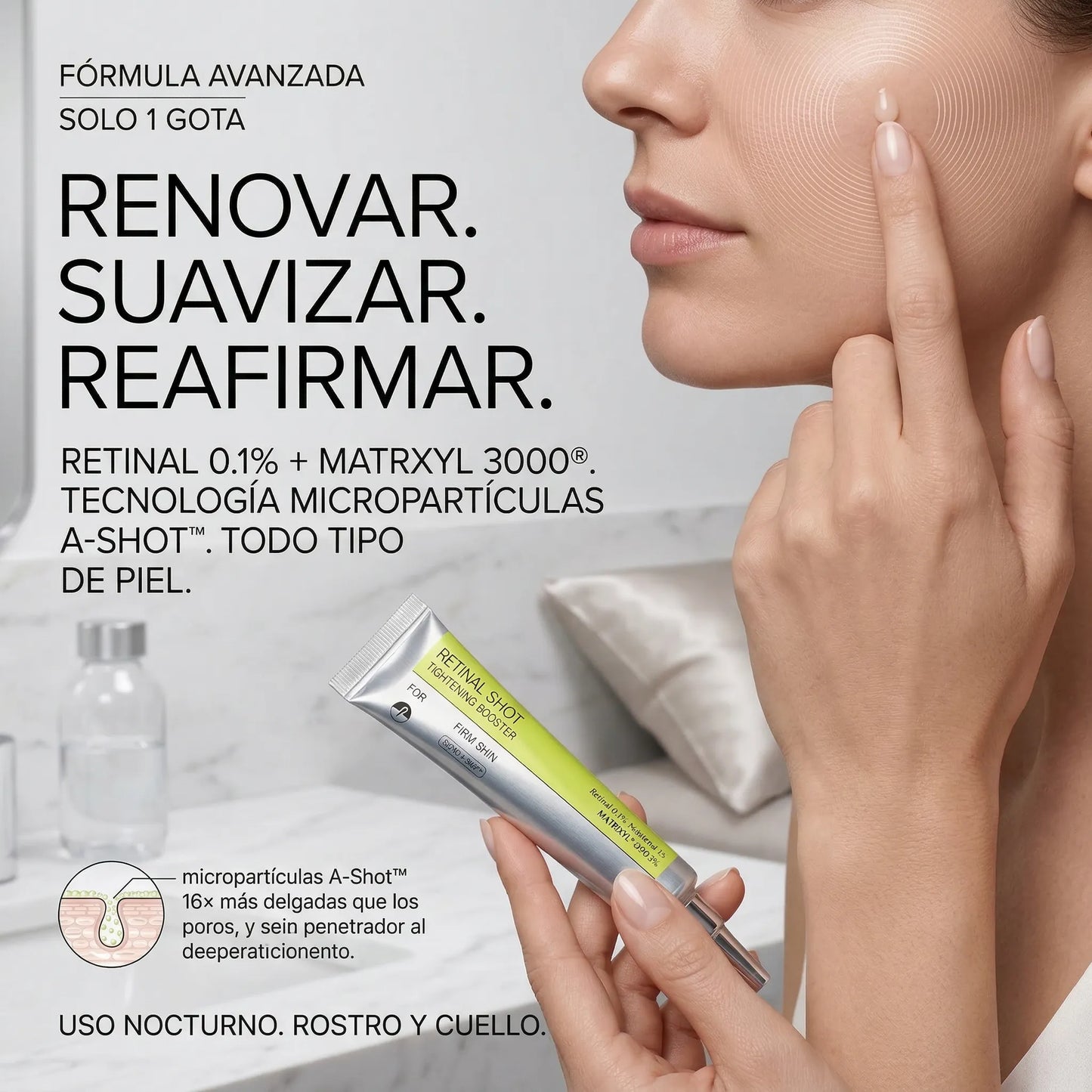 RETINAL SHOT / Recupera la firmeza de tu piel y reduce visiblemente arrugas y poros