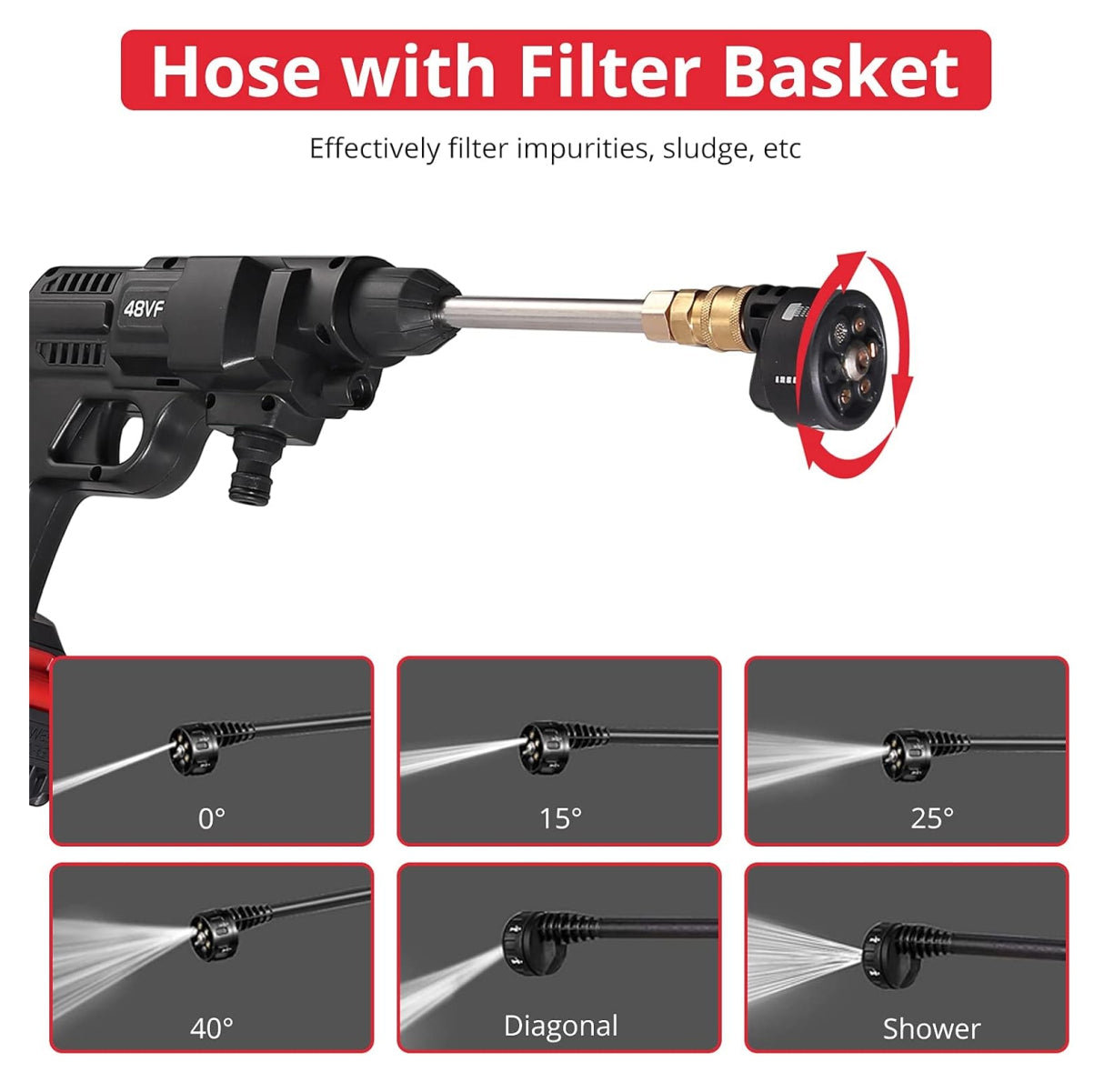 HIDROLAVADORA INALAMBRICA A PRESION CON 2 BATERIAS