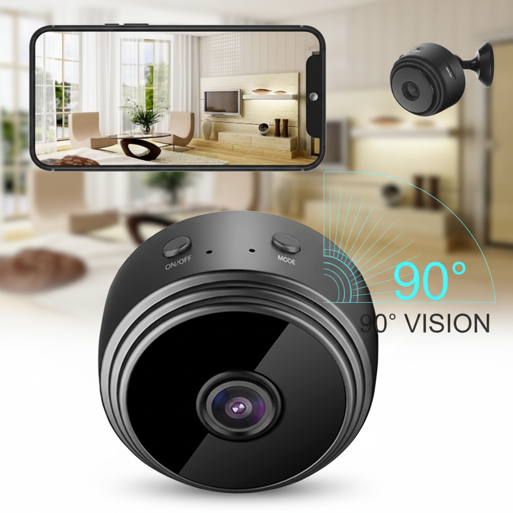 MINI CAMARA DE SEGURIDAD CON WIFI Y VISION NOCTURNA C