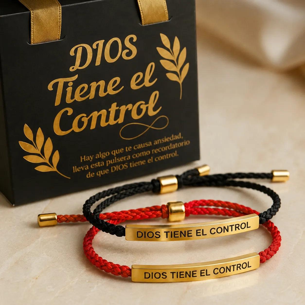 2 PULSERAS DIOS TIENE EL CONTROL