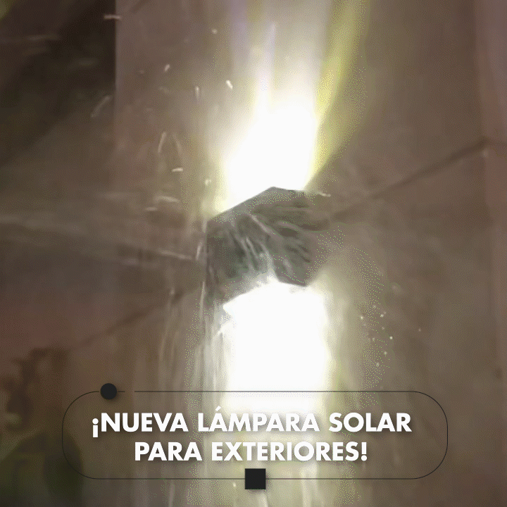 NUEVA LÁMPARA SOLAR PARA EXTERIORES