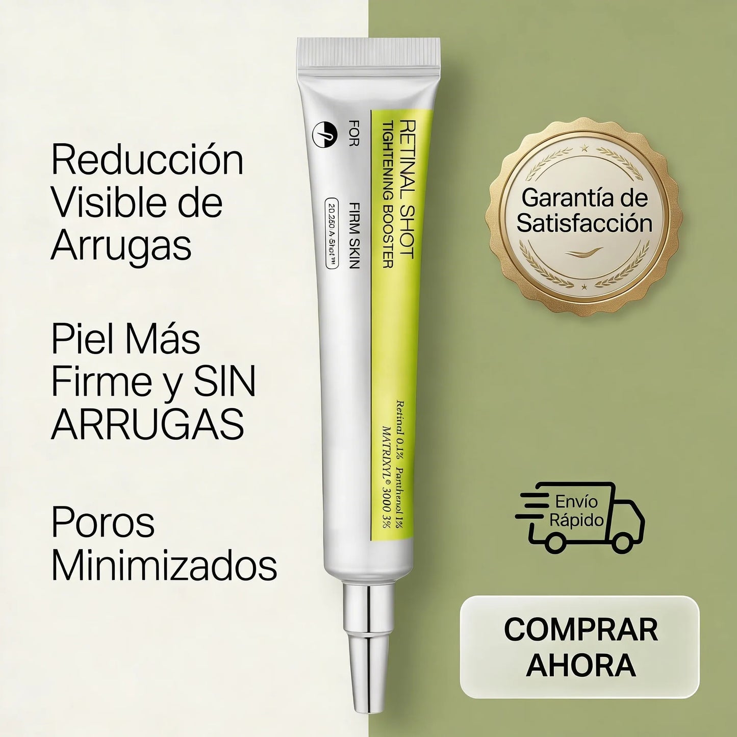 RETINAL SHOT / Recupera la firmeza de tu piel y reduce visiblemente arrugas y poros