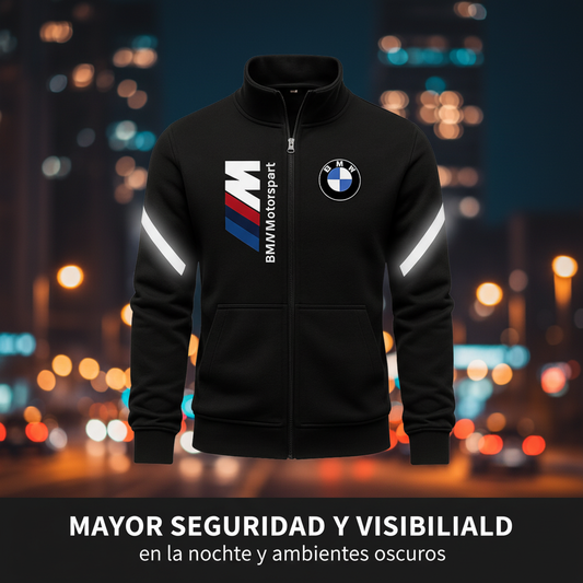 BUZO BMW REFLECTIVO ESTAMPADO CUELLO ALTO