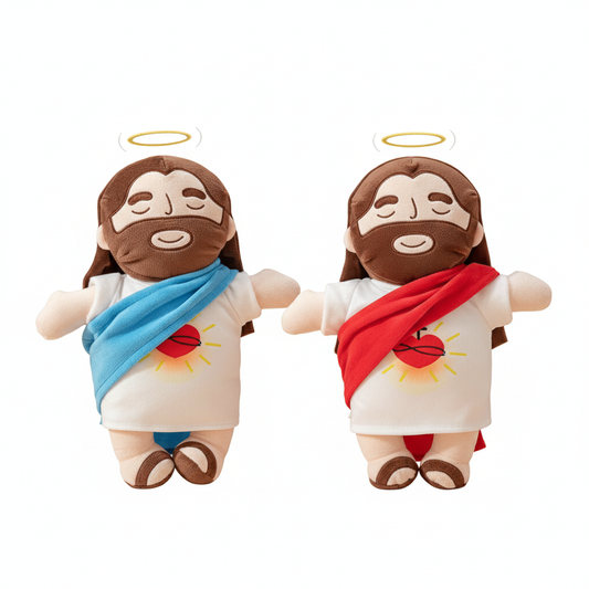 PELUCHE DE JESUS RELAJANTE  TRANQUILIDAD Y FE