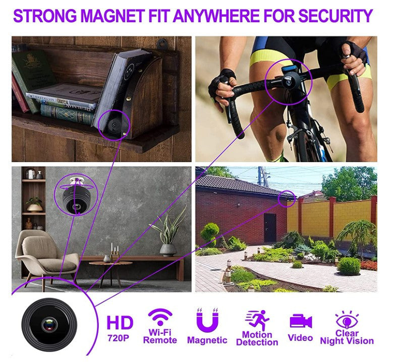 MINI CAMARA DE SEGURIDAD CON WIFI Y VISION NOCTURNA C