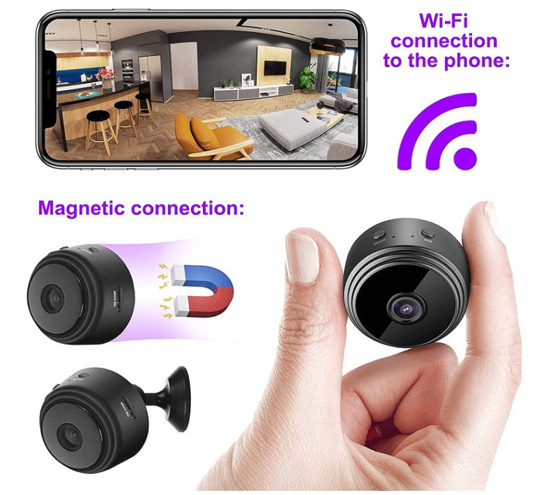 MINI CAMARA DE SEGURIDAD CON WIFI Y VISION NOCTURNA C