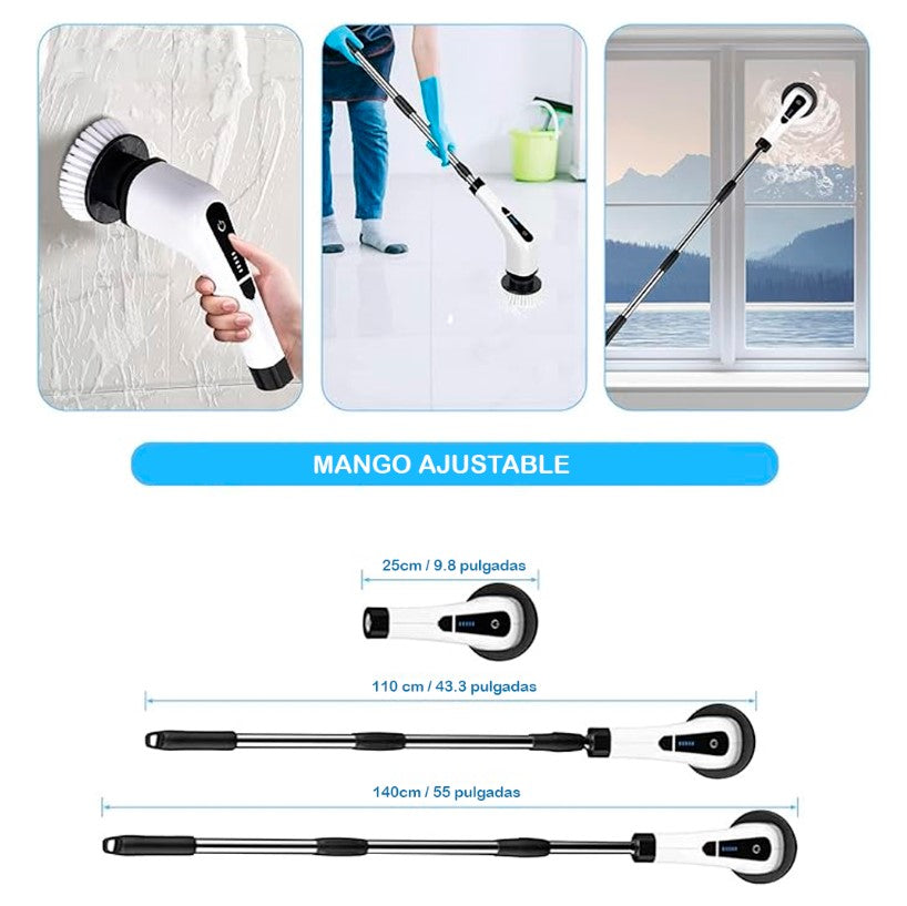 NUEVO CEPILLO DE LIMPIEZA ELÉCTRICO 9 EN 1